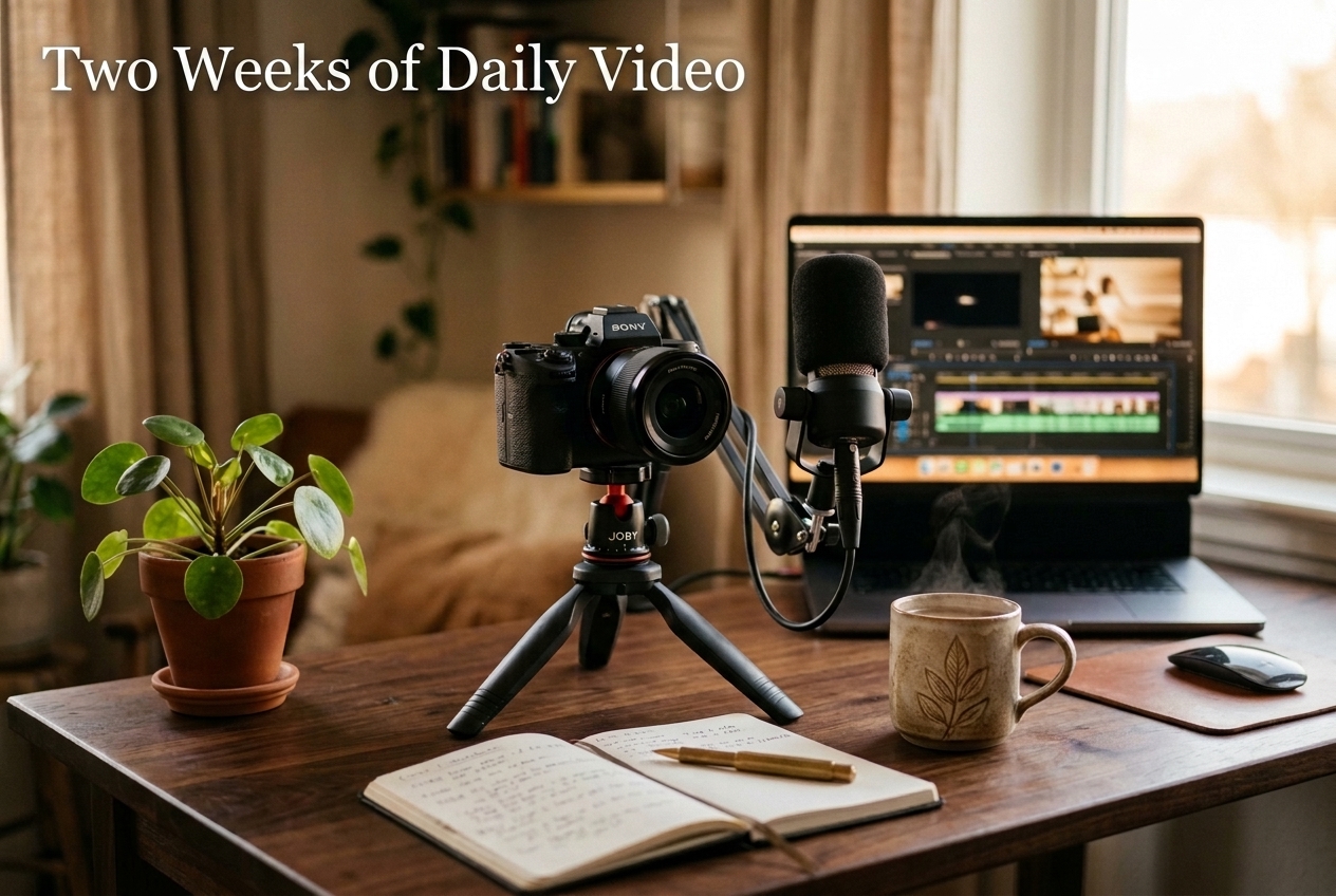 Two Weeks of Daily Video: What I'm Learning